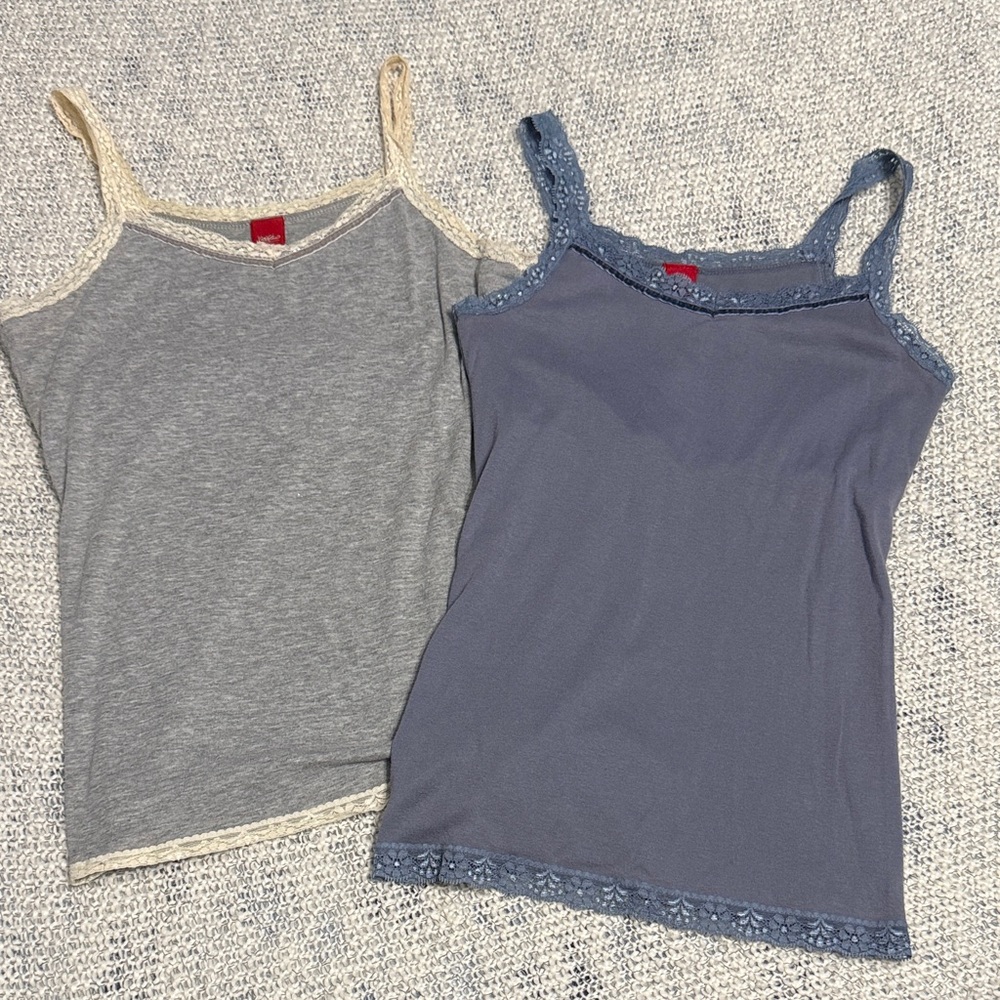 Mossimo Lace Trim Tank Tops